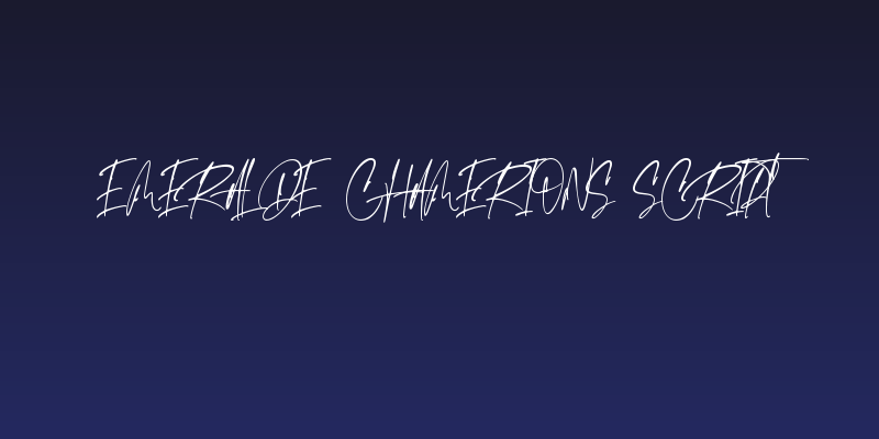 Emeralde Chamerions Script Social Header