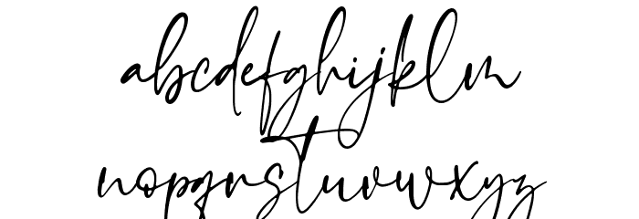 Emeralde Chamerions Script Font LOWERCASE