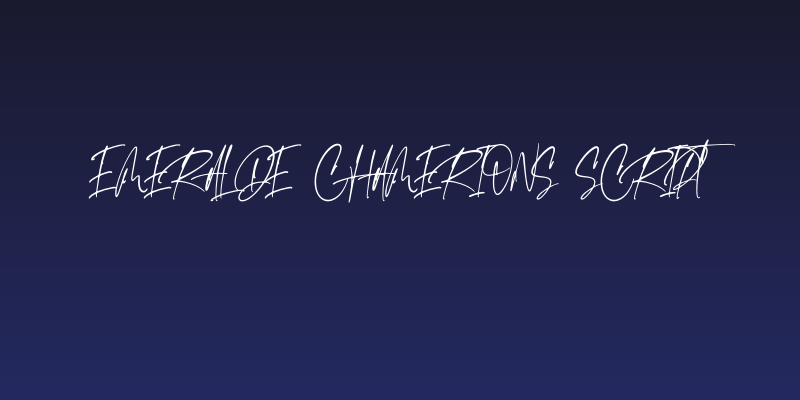 Emeralde Chamerions Script Social Header