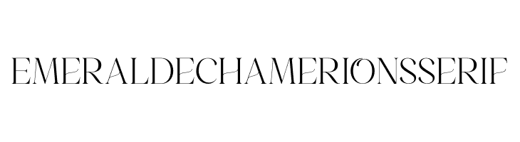 Emeralde Chamerions Serif  Free Fonts Download