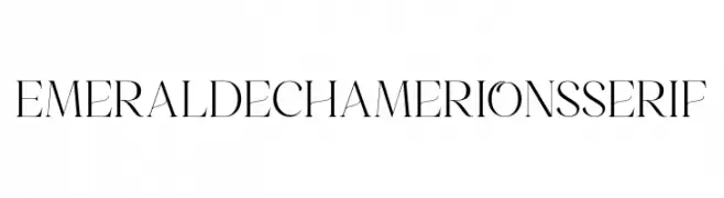 Emeralde Chamerions Serif  font caratteri gratis
