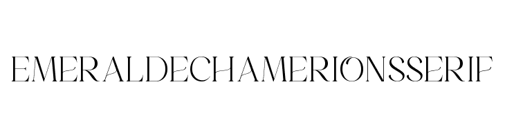 Emeralde Chamerions Serif  Fuentes Gratis Descargar
