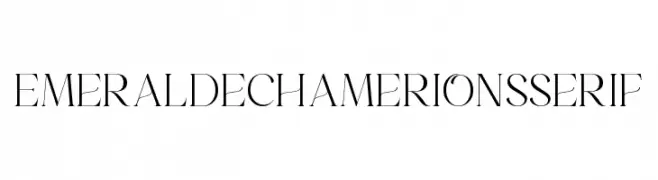 Emeralde Chamerions Serif  font caratteri gratis