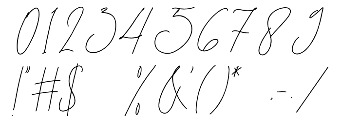 Emeria Font OTHER CHARS