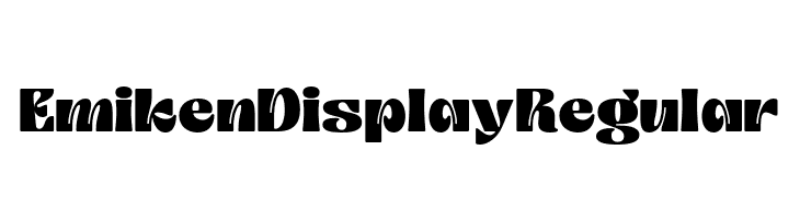 Emiken Display Regular  Frei Schriftart Herunterladen