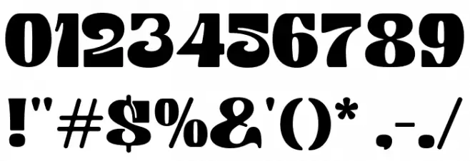 Emiken Display Regular Font OTHER CHARS