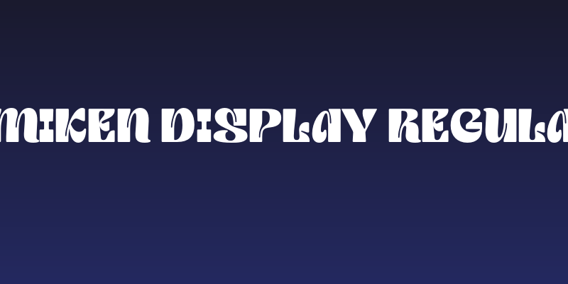 Emiken Display Regular Social Header