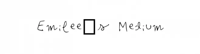Emilee's Medium  フリーフォントのダウンロード