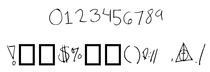 Emilee's Medium Font OTHER CHARS