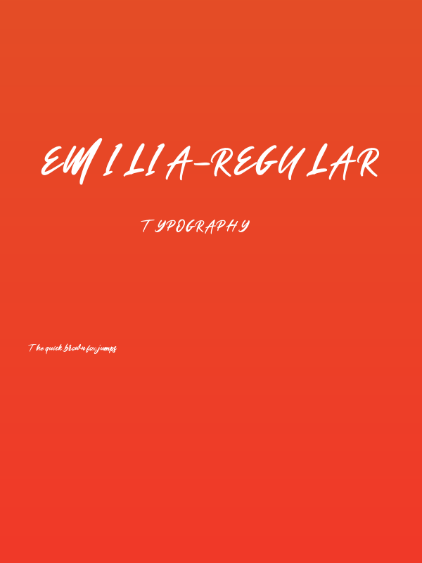 Emilia-Regular Poster