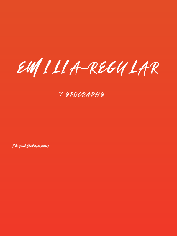 Emilia-Regular Poster