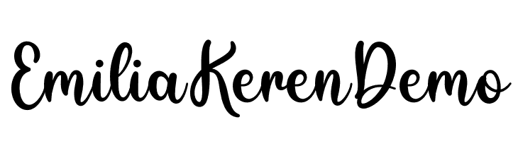 EmiliaKeren Demo  Free Fonts Download