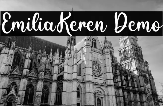 EmiliaKeren Demo Font examples