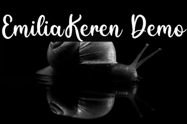 EmiliaKeren Demo Font examples