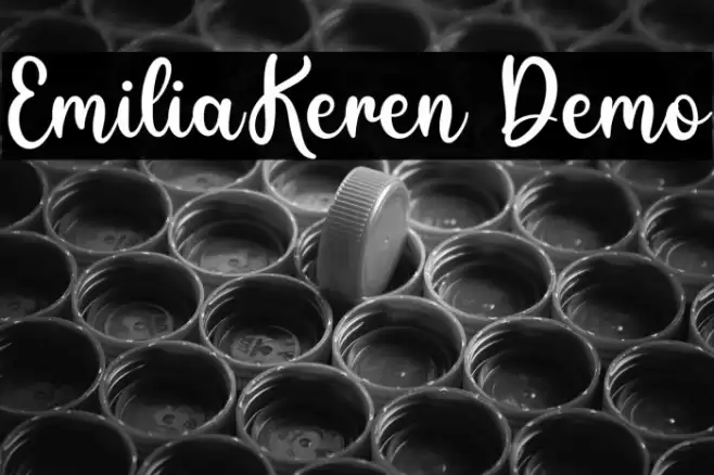 EmiliaKeren Demo Font examples