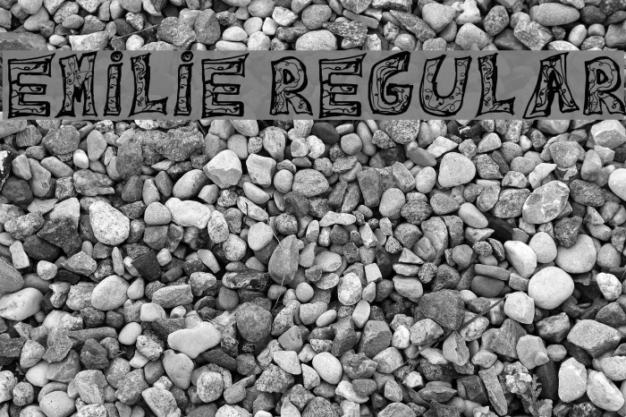 Emilie Regular Font examples