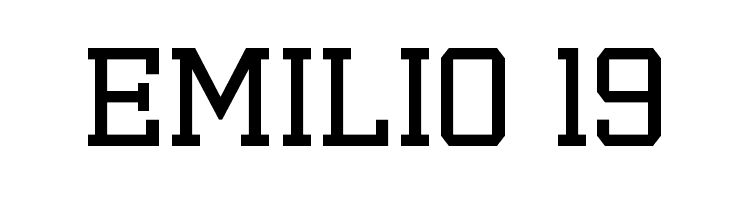 Emilio 19  Fuentes Gratis Descargar