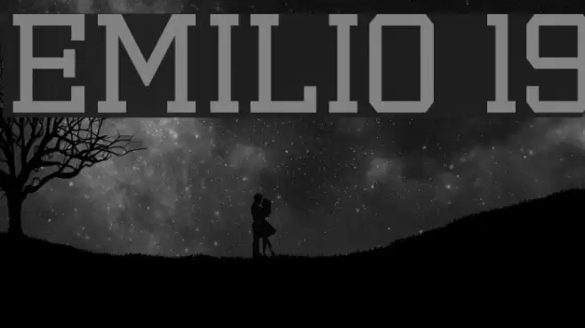 Emilio 19 Font examples