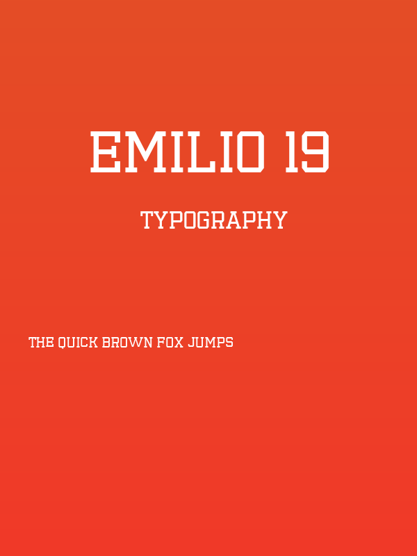 Emilio 19 Poster
