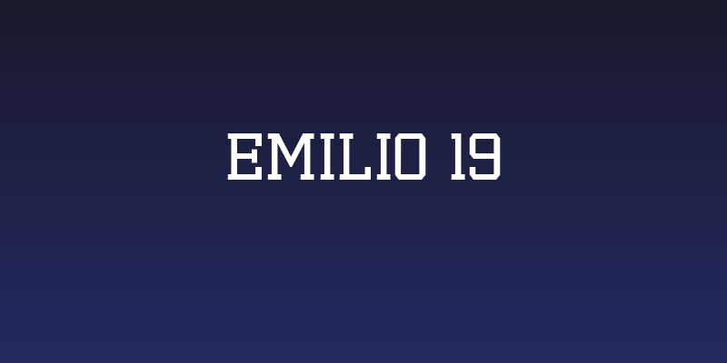 Emilio 19 Social Header