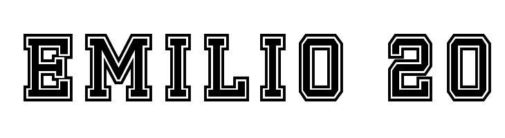 Emilio 20  Descarca Fonturi Gratis