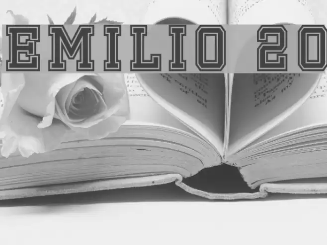 Emilio 20 Font examples