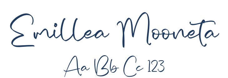 Emillea Mooneta Font Preview
