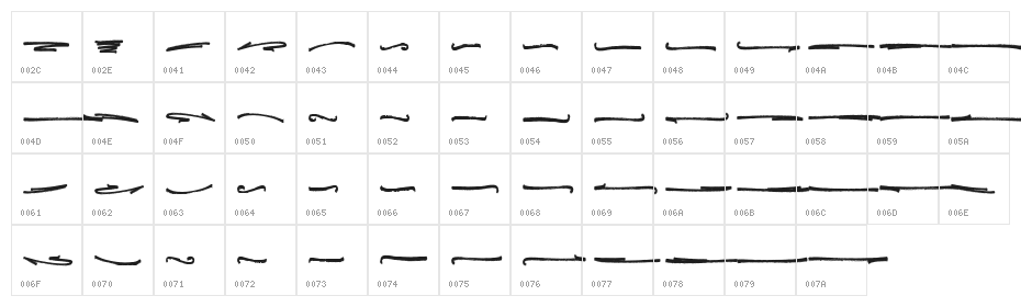 Emilly Stories Swash Character Map