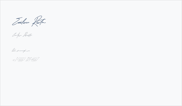 Emilone Ricta Business Card