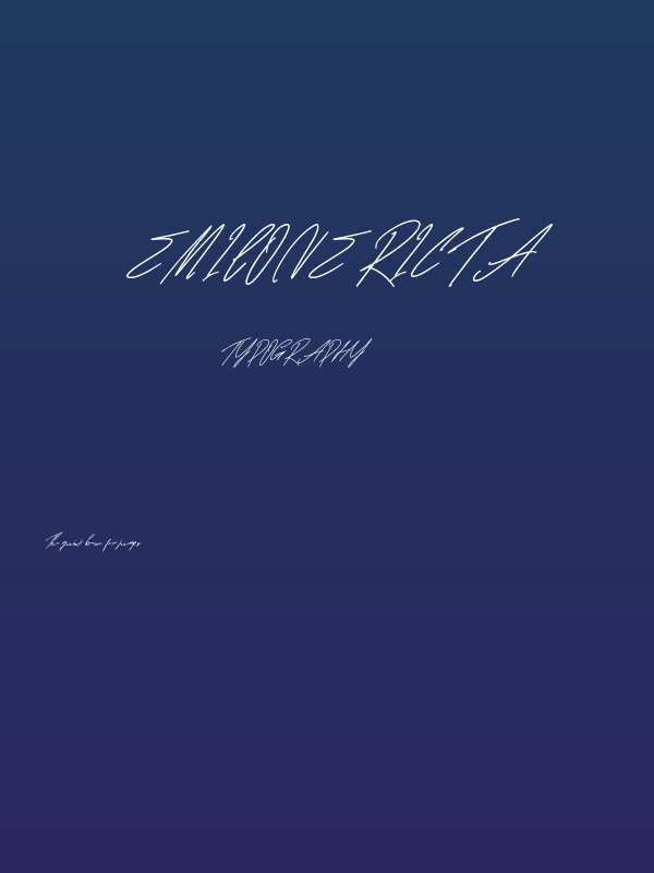 Emilone Ricta Poster