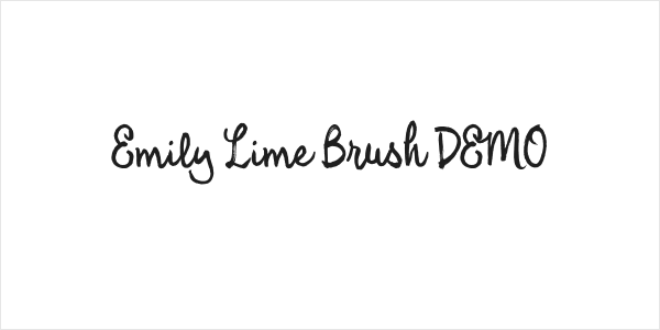 Emily Lime Brush DEMO Logo