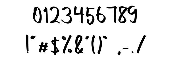 Emily London Font OTHER CHARS
