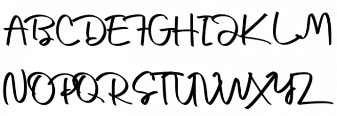 Emily London Schriftart Groß