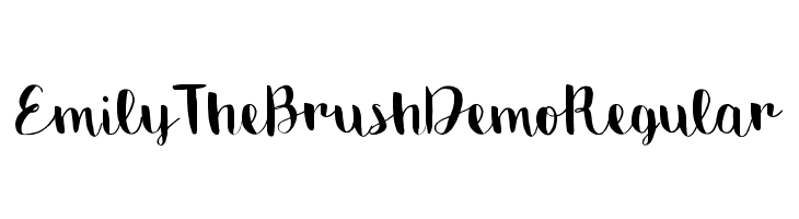Emily The Brush Demo Regular Font