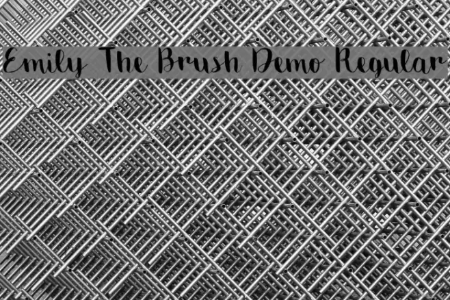 Emily The Brush Demo Regular Font examples
