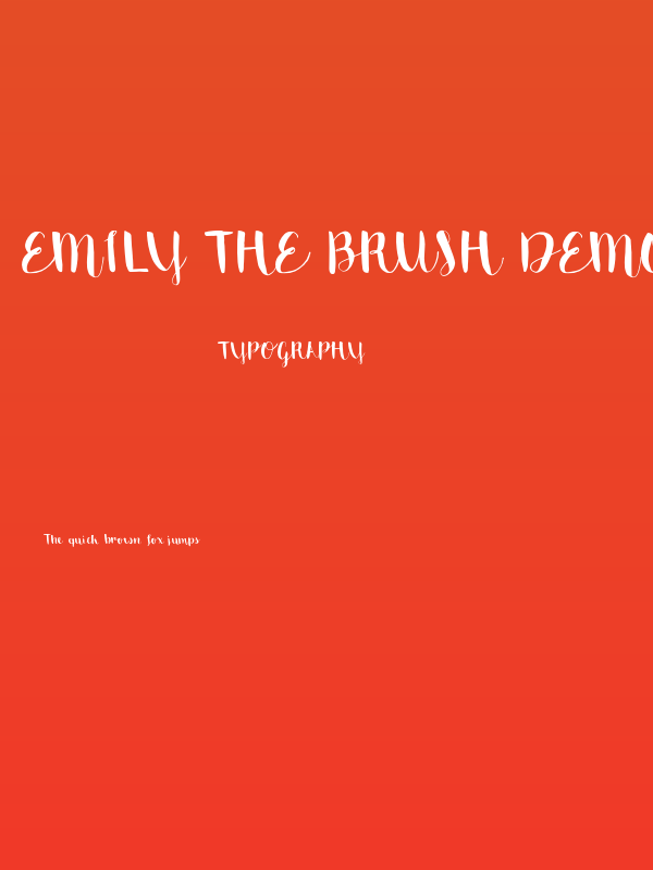 Emily The Brush Demo Regular Poster