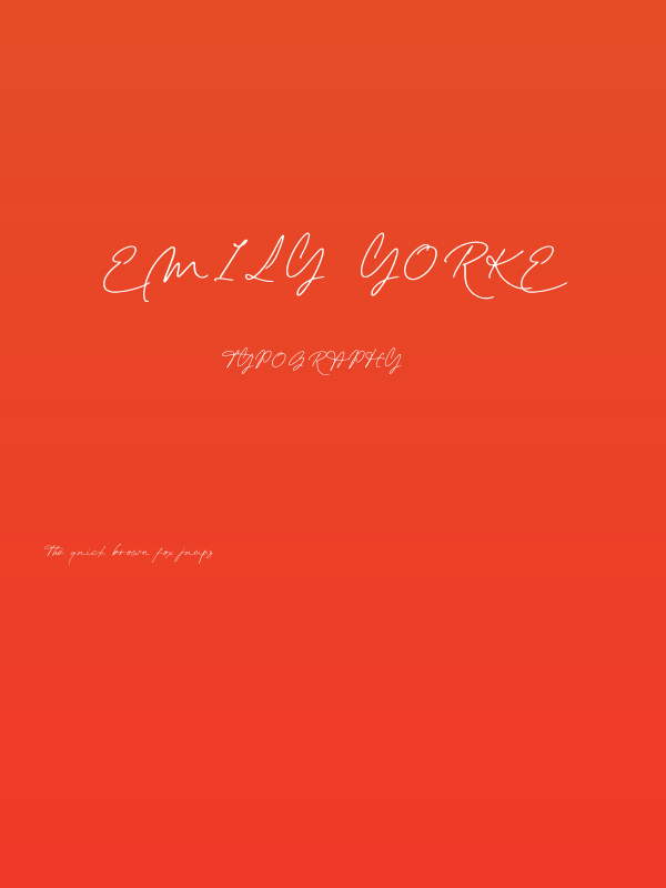 Emily Yorke Poster