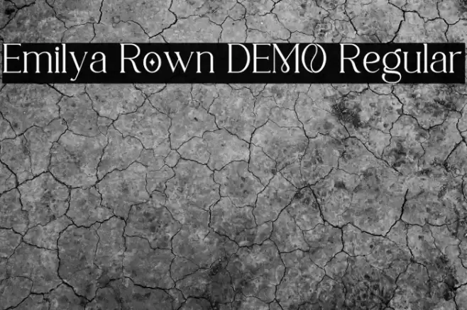 Emilya Rown DEMO Regular Fonte examples