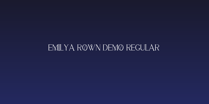 Emilya Rown DEMO Regular Social Header