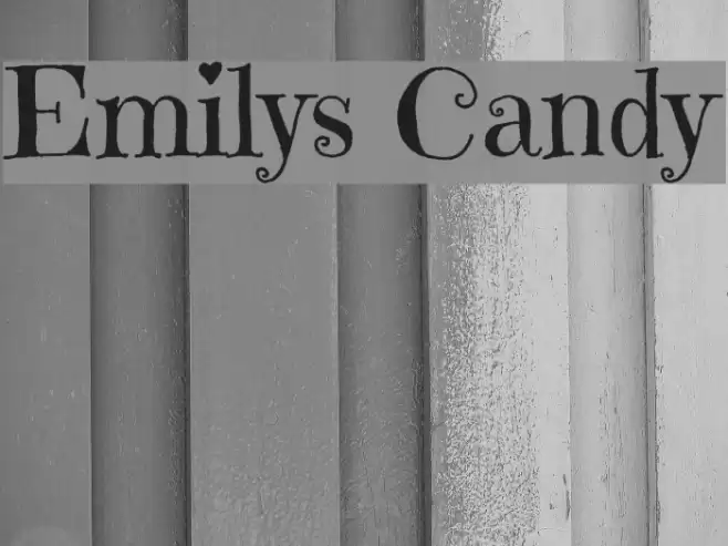 Emilys Candy Font examples