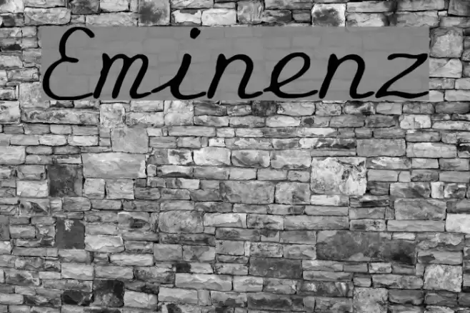 Eminenz Font examples