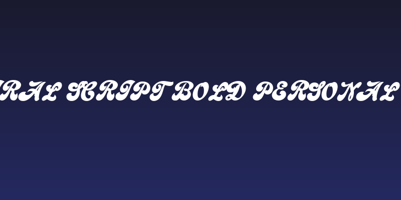 Emiral Script Bold PERSONAL USE Social Header