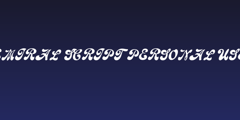 Emiral Script PERSONAL USE Social Header