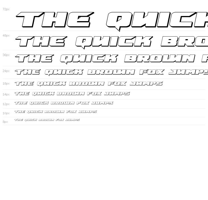 Emissary 3D Italic Waterfall