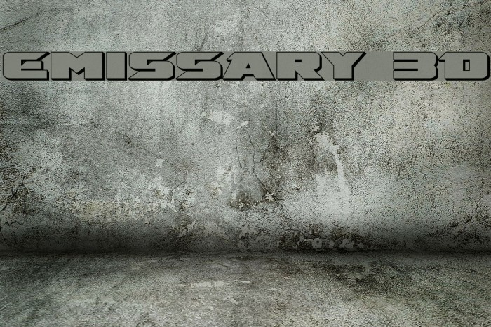 Emissary 3D Font examples