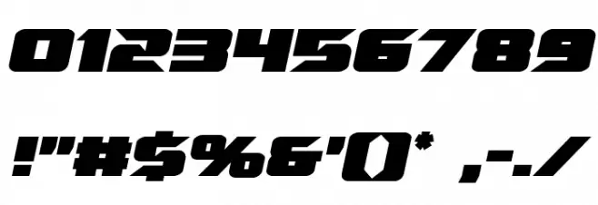 Emissary Condensed Italic Font OTHER CHARS