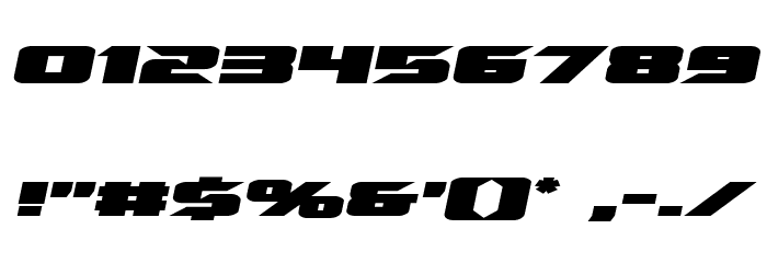 Emissary Expanded Italic Font OTHER CHARS