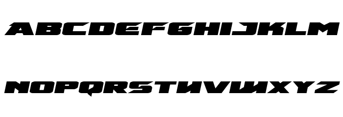 Emissary Expanded Italic Font LOWERCASE