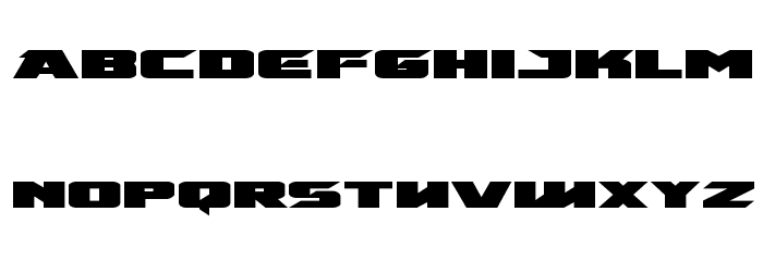 Emissary Expanded Font LOWERCASE