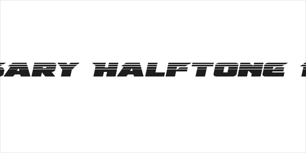 Emissary Halftone Italic Logo